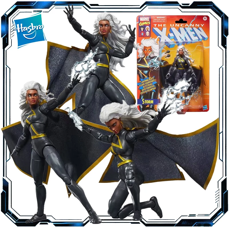 

Оригинальная фигурка Hasbro MarvelLegends X-men Ororo Munroe Storm, 6 дюймов, игрушки для мальчиков и девочек, подарок для детей, коллекционная модель
