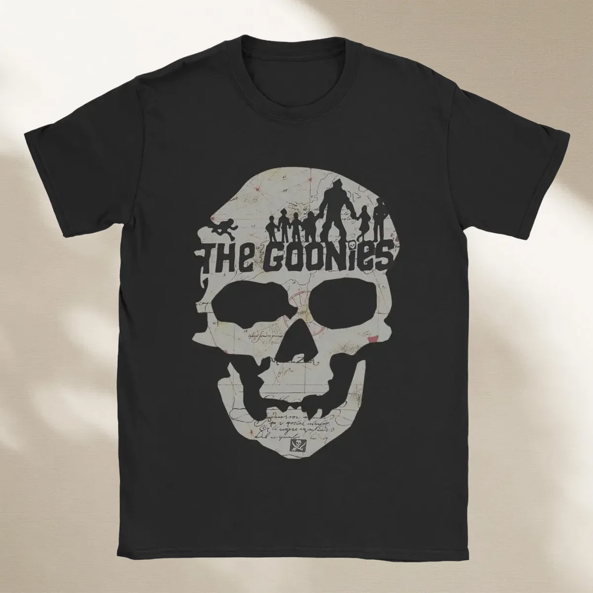 Pakaian Jalanan Lengan Pendek Bermotif Tengkorak Untuk Pria Dan Wanita, Katun Murni Serbaguna Harajuku Untuk Pria Dan Wanita