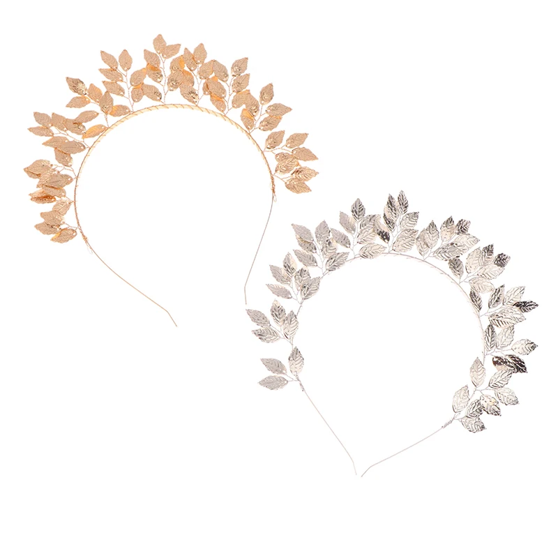 金色の金属の葉のヘッドバンド,王冠,ティアラ,頭飾り,ローマの女神,ギリシャの髪のジュエリー,花嫁の結婚式のアクセサリー