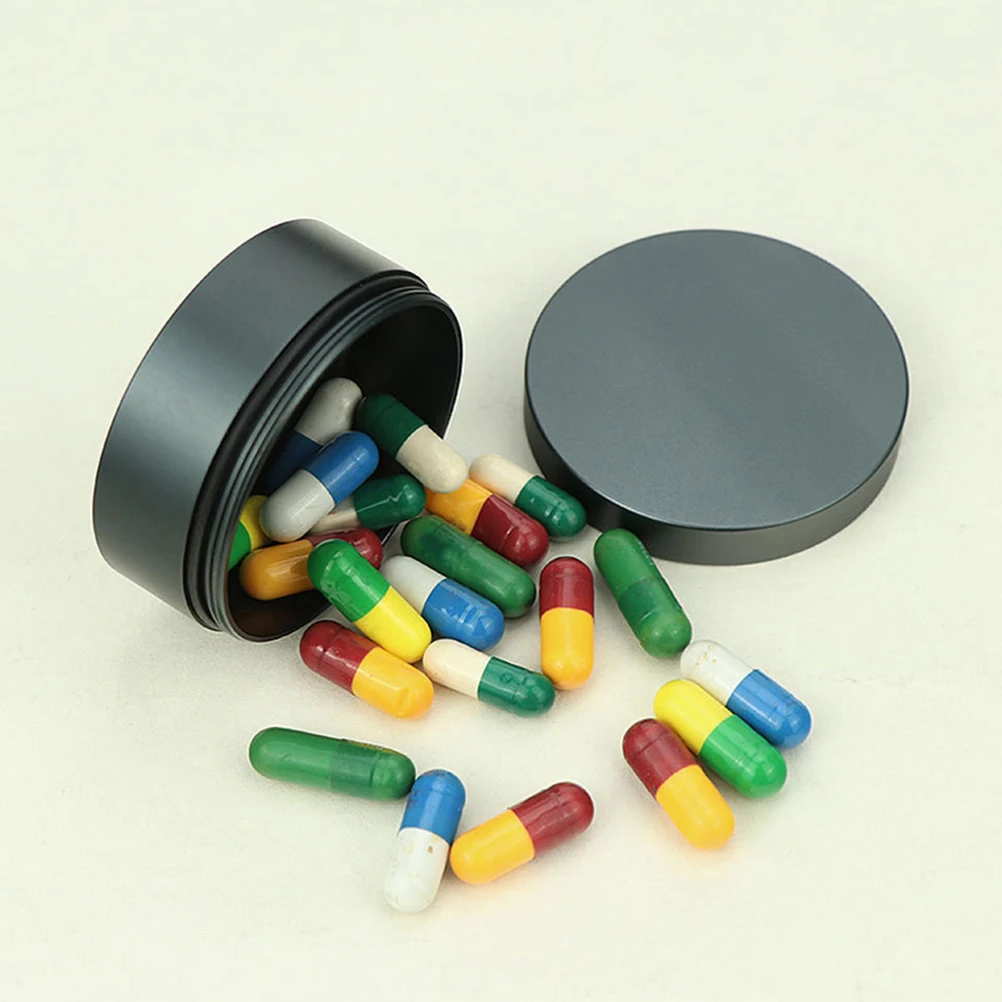 

Portable Aluminum Pill Box Pills Case for Medicine Coins Small Items Travel Storage Container Health Care ganizer