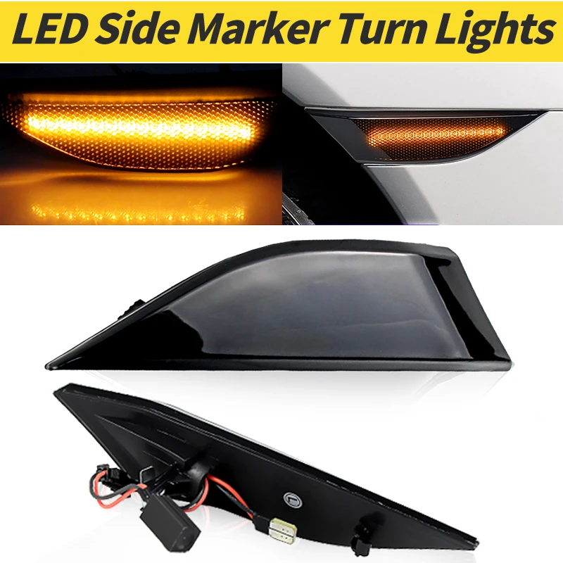 

2 шт. светодиодные боковые указатели поворота для 991 Carrera Turbo S GT2 GT3 981 Boxster Cayman 982 Series 718 Cayman Boxster Spyder