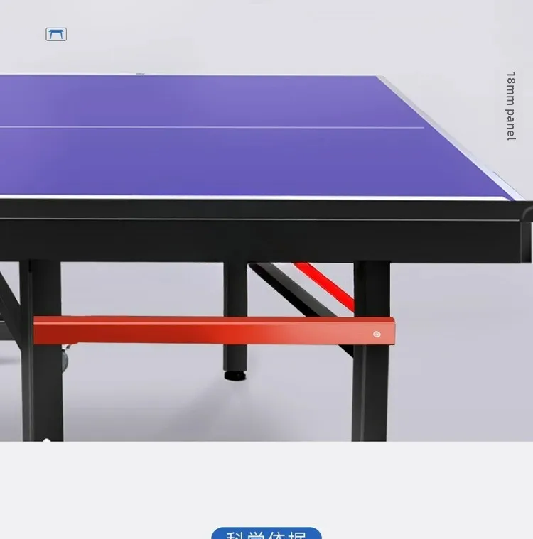 

Table tennis table, indoor household foldable, standard table tennis table with wheels