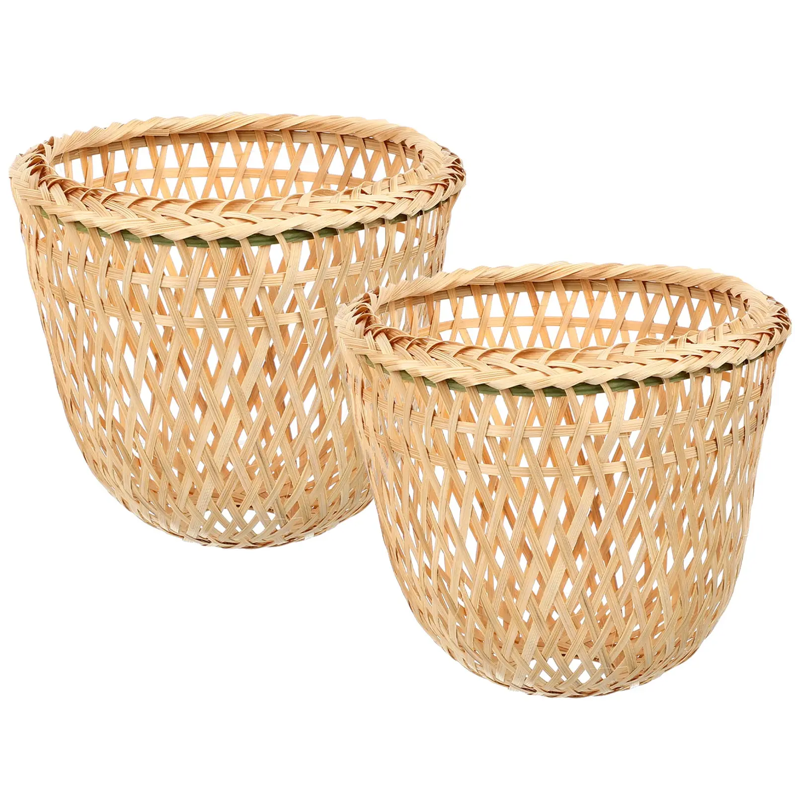 

2 шт. бамбуковый абажур тканый светильник в деревенском стиле дизайн мягкий свет домашний декор универсальное использование бамбуковый абажур абажур