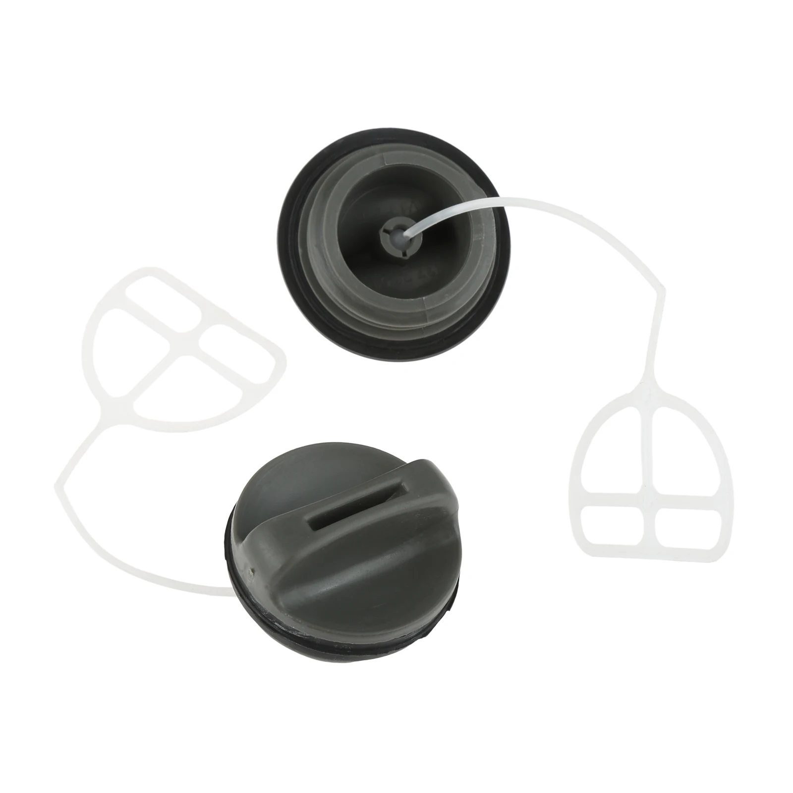 2Pcs/set Black Gas Fuel Tank & Oil Cap For HUSQVARNA 340 345 350 362 365 371 372 372XP Chainsaw Gas Tank Fuel Cap + Oil Cap