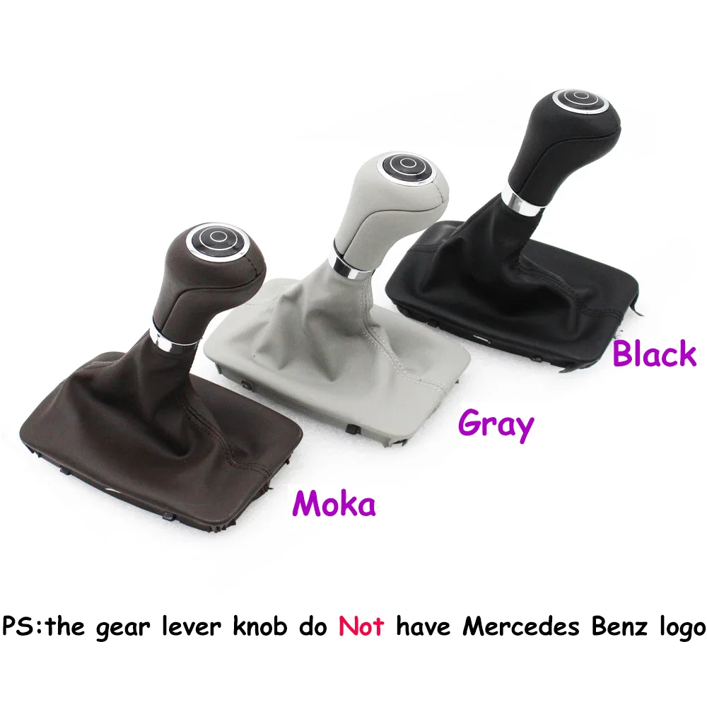 W204 W207 W212 X204 C204  Automatic Car Gear Shifter Lever Knob Leather Boot Cover For Mercedes Benz C E GLK Class 2007-2011