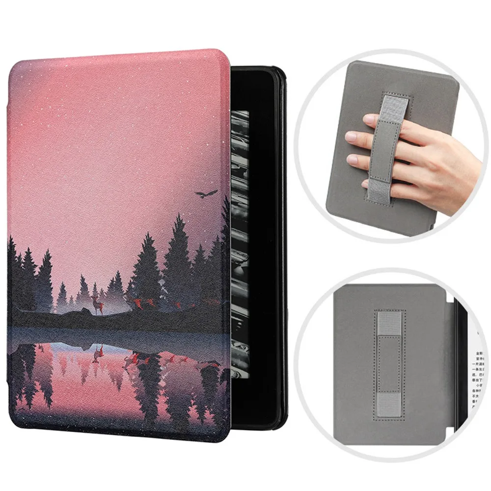 

Leather 7 inch e-Reader Cover Auto Sleep/Wake KPW6 Protective Shell for Kindle Paperwhite 2024 7 inch (12th Gen)/Colorsoft
