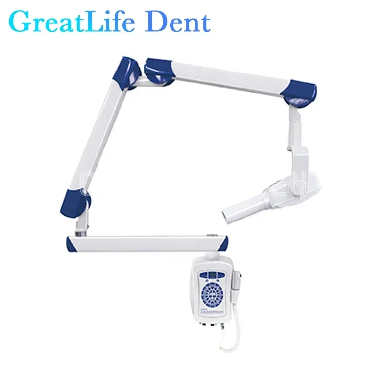 GreatLife Dent Wall-mounted High Frequency Dental X-Ray Unit Digital Image System Radiography Machine Mobile X Ray Rvg Imaging