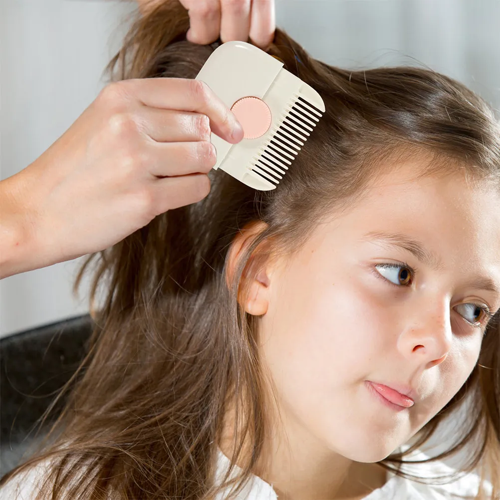 

Набор из 2 расчесок для стрижки волос для детей: профессиональная металлическая расческа для филировки и укладки, безопасная для детей, яркие цвета