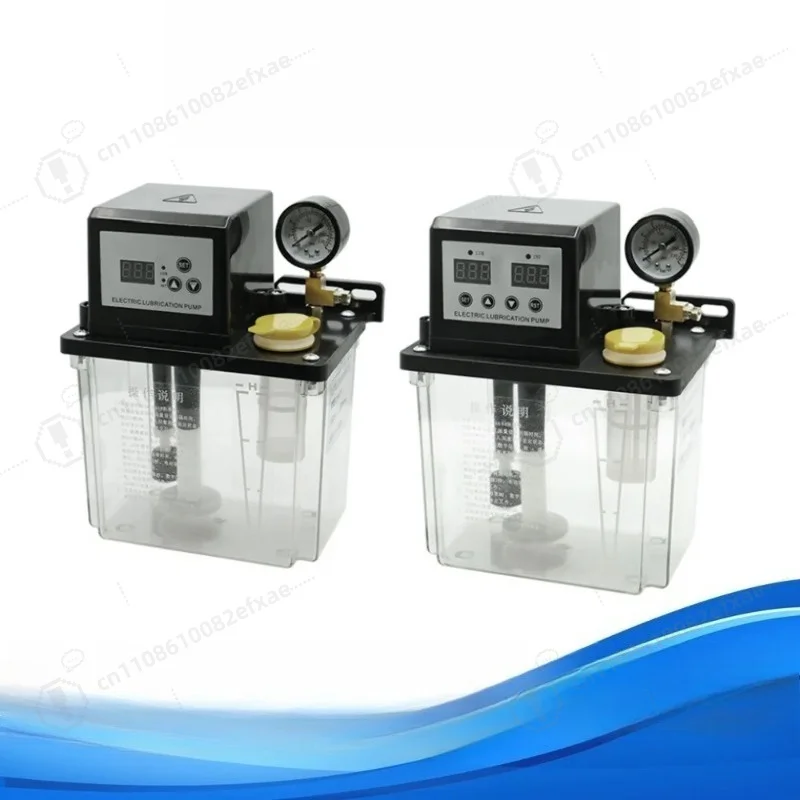 Auto Oil Lubrication Pump System 0.5L 1L 2L Electromagnetic Pump with Gauge for CNC Lathe Milling Machine Automation