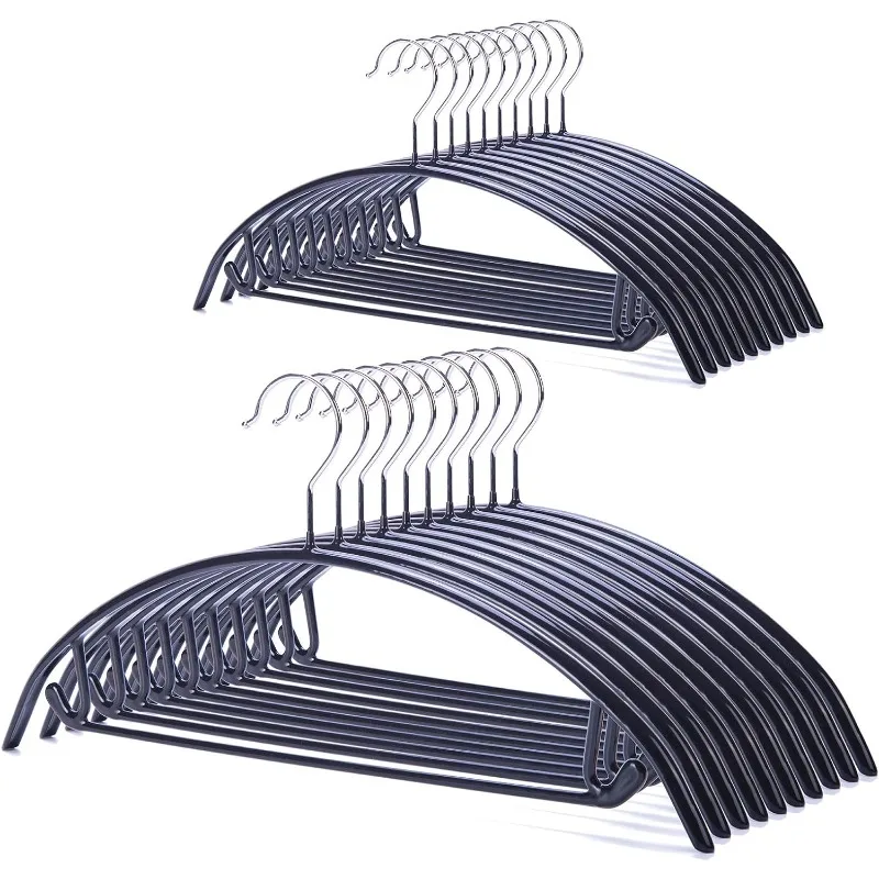 Non Slip PVC Coating Sweater Hangers,Dress Suit Coat Hangers,Shoulder Bump Free