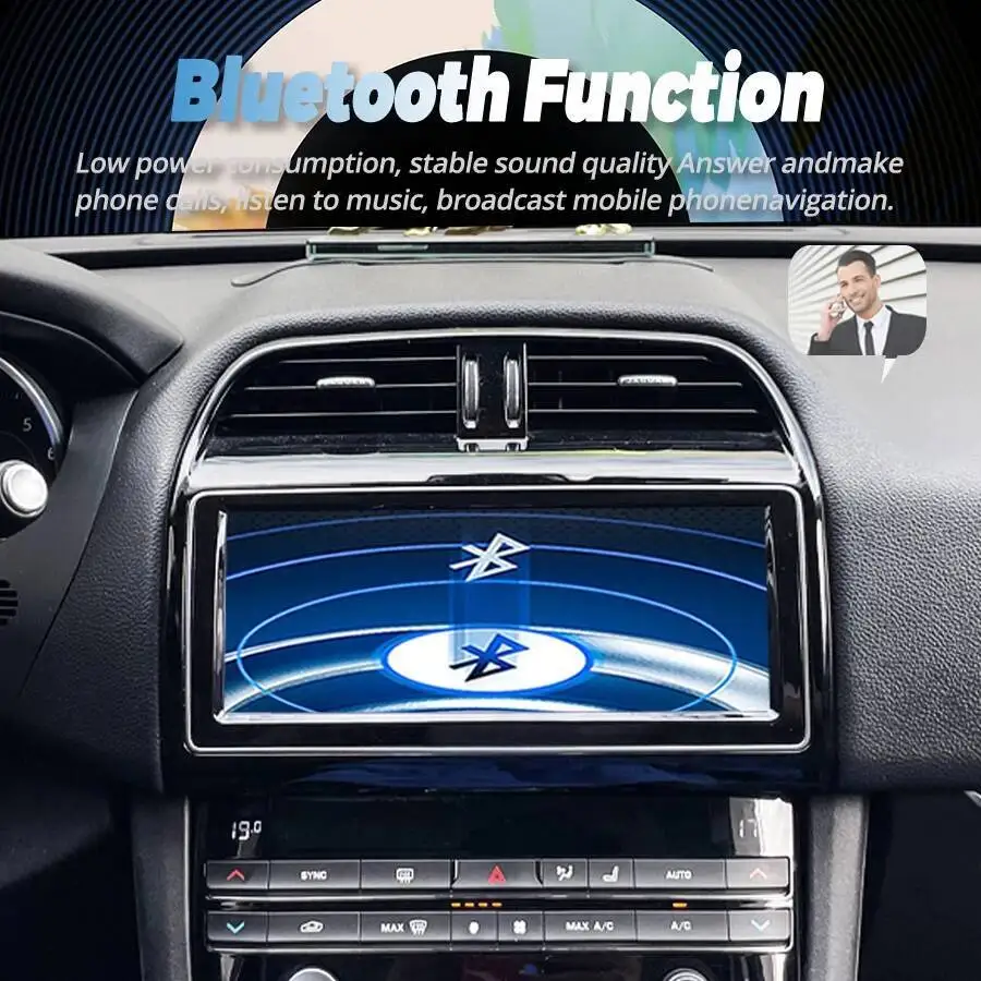 نظام تحديد المواقع نافي BT المدمج في 360 10.25 بوصة راديو السيارة HU أندرويد 15 راديو السيارة لجاكوار XE F PACE X760 X761 2016-2019 DSP Carplay الشاشة