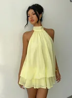Women's Vacation Slim Fit Fashion Sexy Backless Halter Tie Waist Versatile Solid Color Dress, Stylish and Comfortable Summer - Image 3