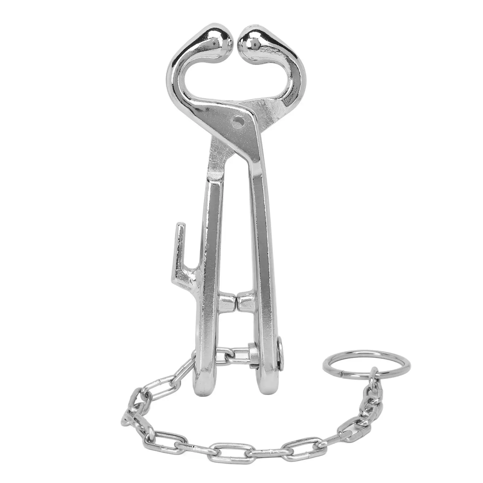 

Stainless Steel Cattle Nose Pliers with Chain Pulling Tool for farm & Ranch Veterinary Use