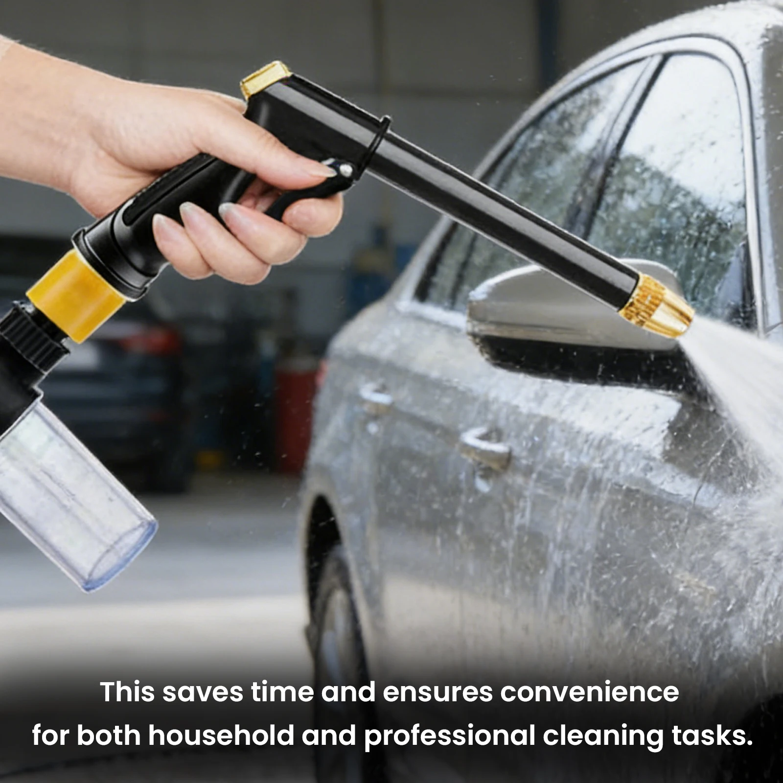 New High Pressure Sprinkler Water Gun Car Washers Garden Lawn Watering Hose Nozzle Foam Lance Portable Automobiles Cleaning Tool