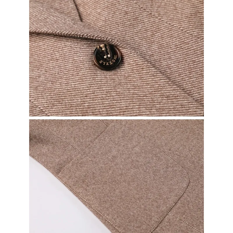 Oral ron-Blazer imbibé à un bouton pour femme, veste formelle pour femme, vêtements de travail d'affaires, dame de bureau gay ingent, automne, hiver