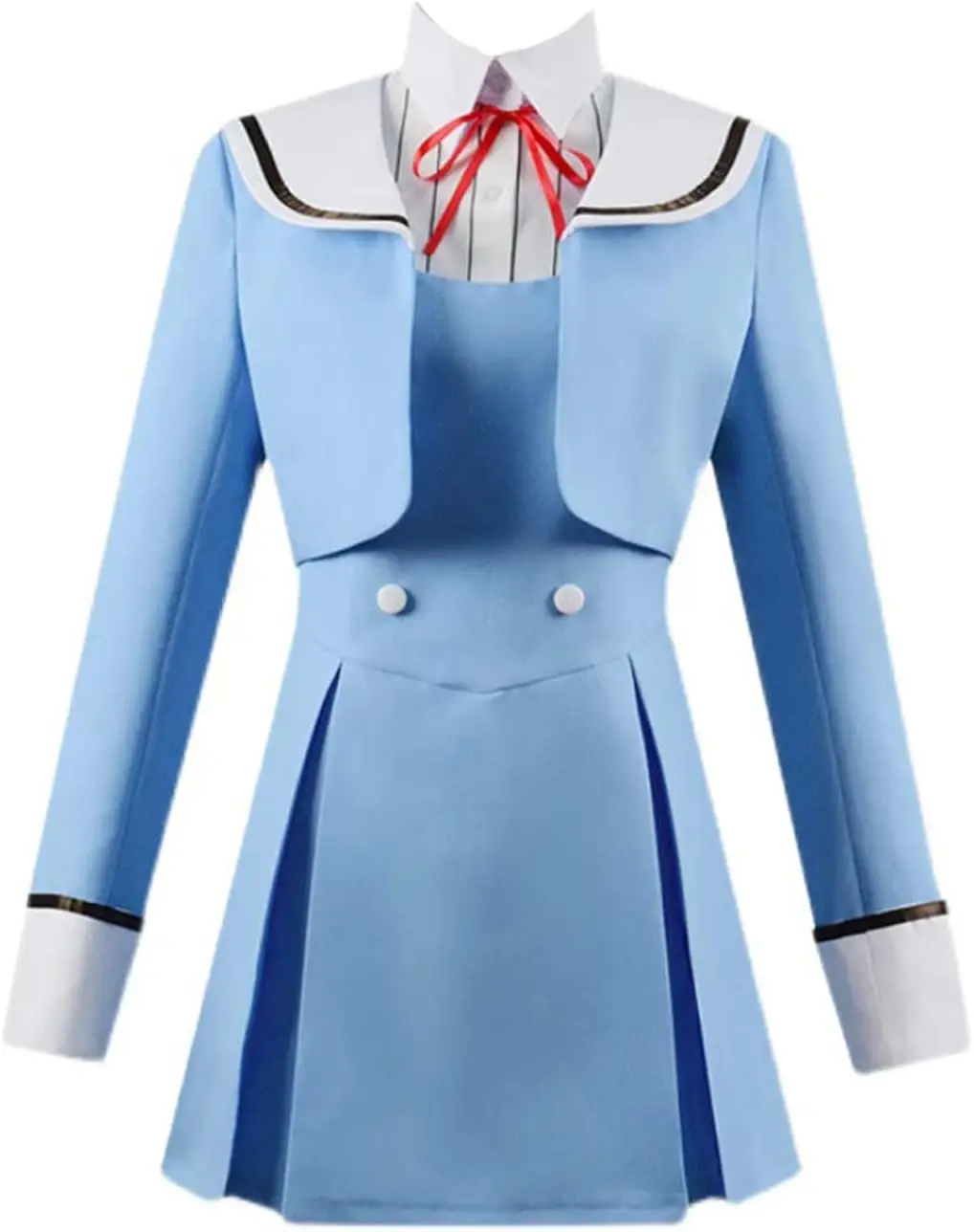 

Anime High Rise Invasion Cosplay Costume Tenkuu Shinpan Shinzaki Kuon JK Uniform Girls Women School Uniform