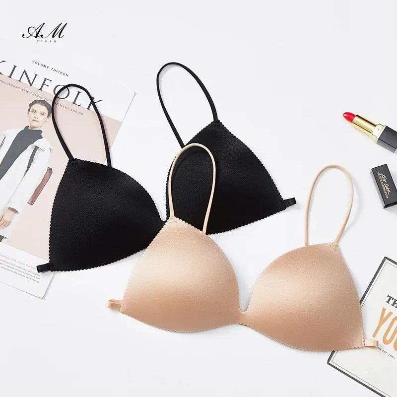 Women's No Steel Ring Comfortable Invisible Strapless Bra Strapless Underwear Black/NUDE Bra for Women Women's Underwear