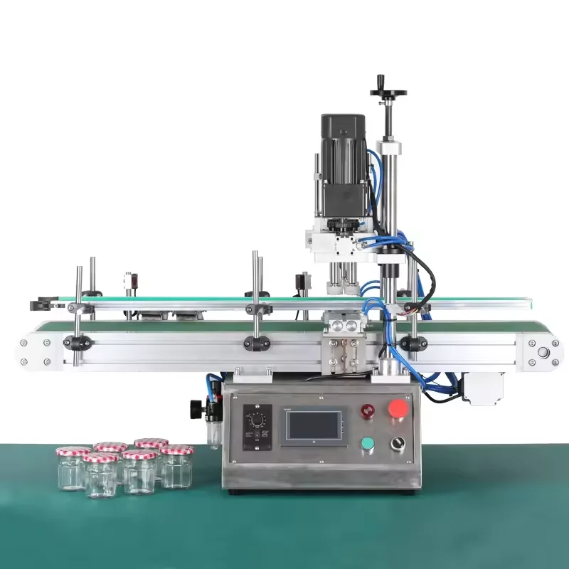 Automatic Water Wine Bottle Screw Capping Machine PET Bottle Cap Sealer