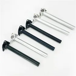 Electric Bicycle Folding Bike Double Section Stem Parts Aluminum Alloy 25.4mm 28.6mm Quick Release Extension Tube Telescopic Rod