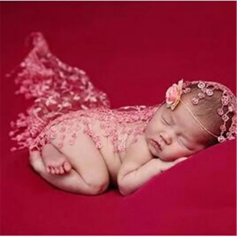 

Stretch Lace Wrap Newborn Photography Accessories Baby Shower Gift Swaddling Baby Accessories Photo