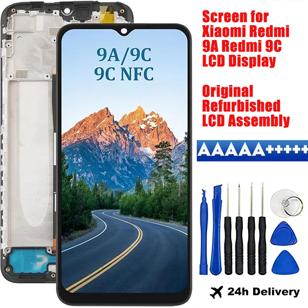 Display for Xiaomi Redmi 9A 9C M2004J19AG M2004J19C LCD Screen Touch for redmi 9 9 prime Replacement Assembly with tools