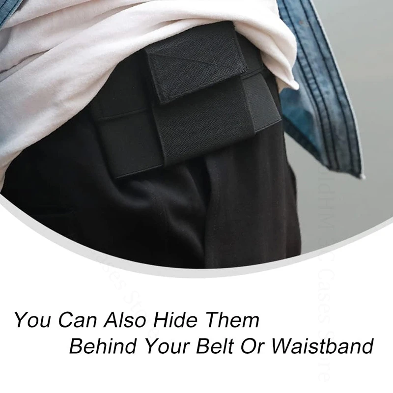 النايلون الفرقة الخصر غير مرئية حقيبة الهاتف الحقيبة آيفون 17 الهواء 16 برو ماكس مطاطا حزام جراب هاتف لابل 16e 15 برو ماكس 14 زائد #1