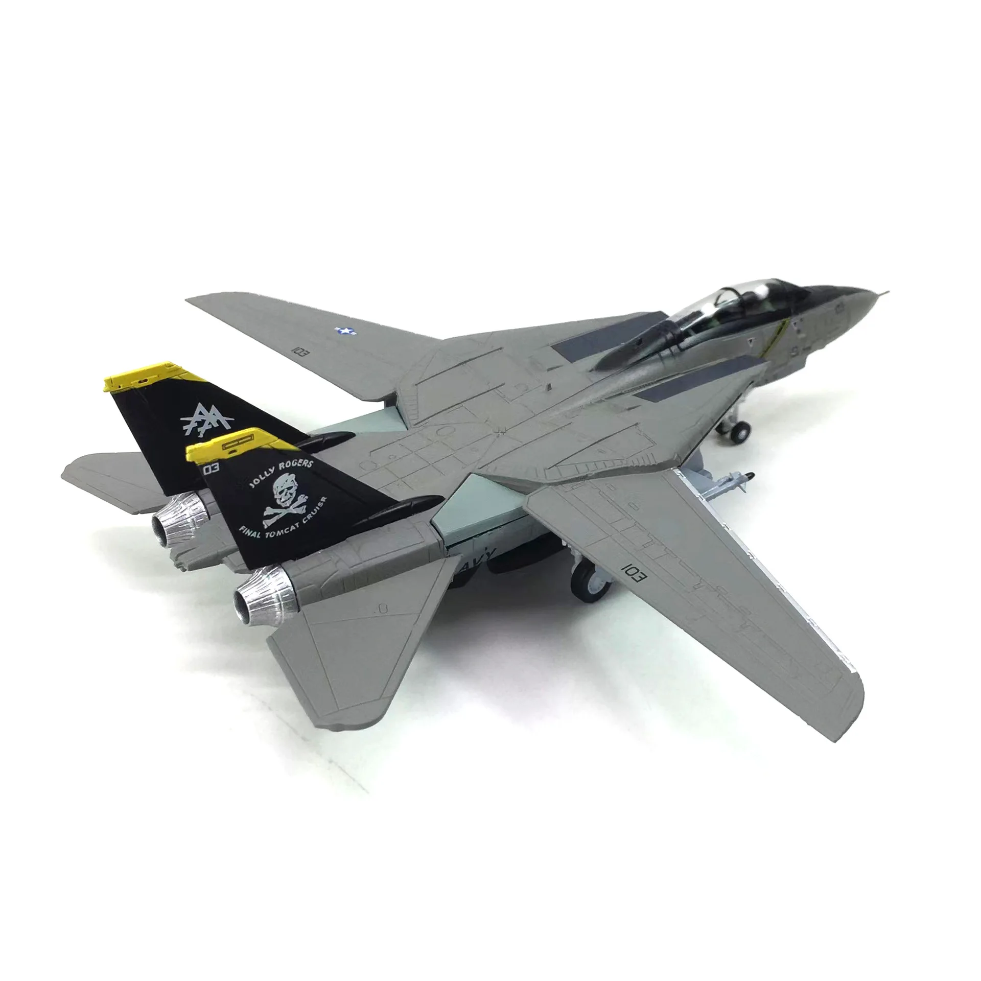 Model Airplane for US Air Force Aircraft Raptor Collection F-14 1:100 Model Super Flanker Jet Fighter Aircraft Display Collectio