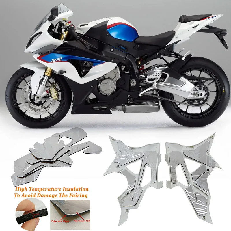 For BMW S1000RR 2009-2014 S1000 RR Pre-Cut Heat Shield Fairing Melting Protection Engine Insulation Sponge Moto Accessories