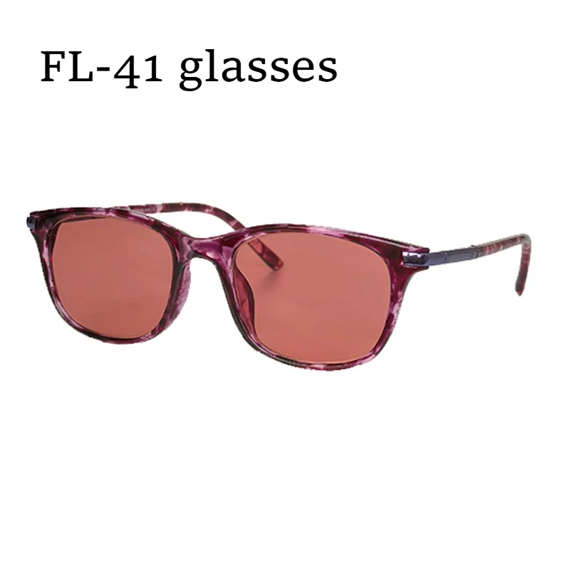 SHINU FL-41 Blue Light Glasses for Migraine Light Sensitivity 480-520nm Filter Special for Migraine Photophobia Glasses