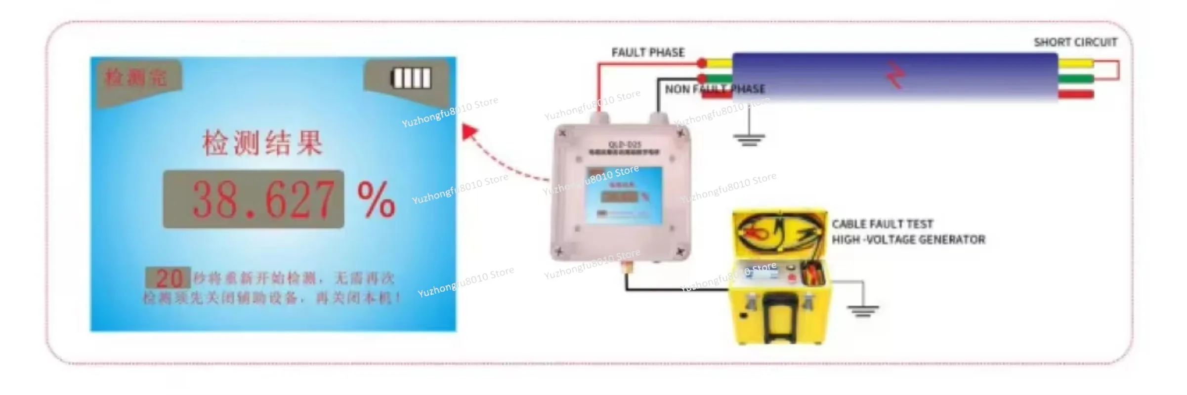 Automatic Ranging Digital Bridge for Cable Fault MCRDB-D25