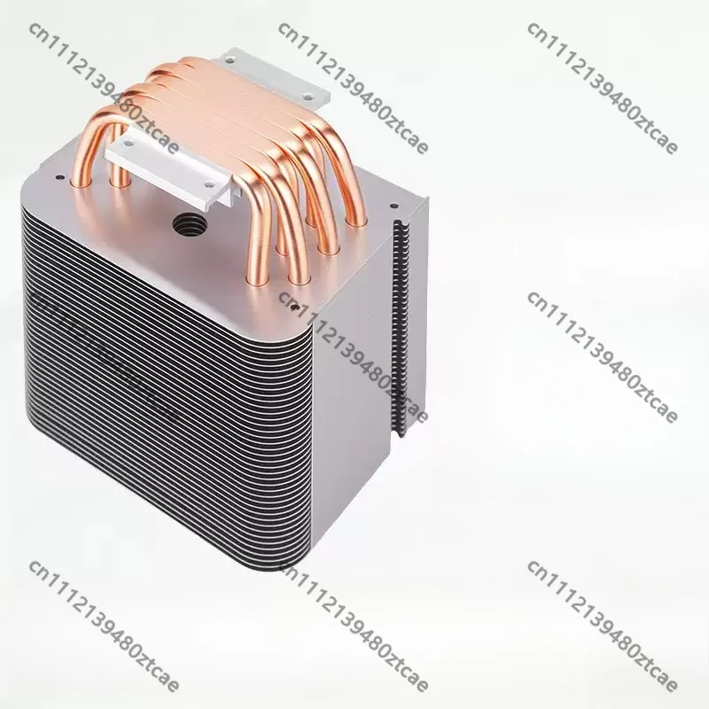 400W High‑Power LED Light Heat Sink,6 Pcs Pure Copper Heat Pipe,Aluminum Base Cooling Fin for Stage Light