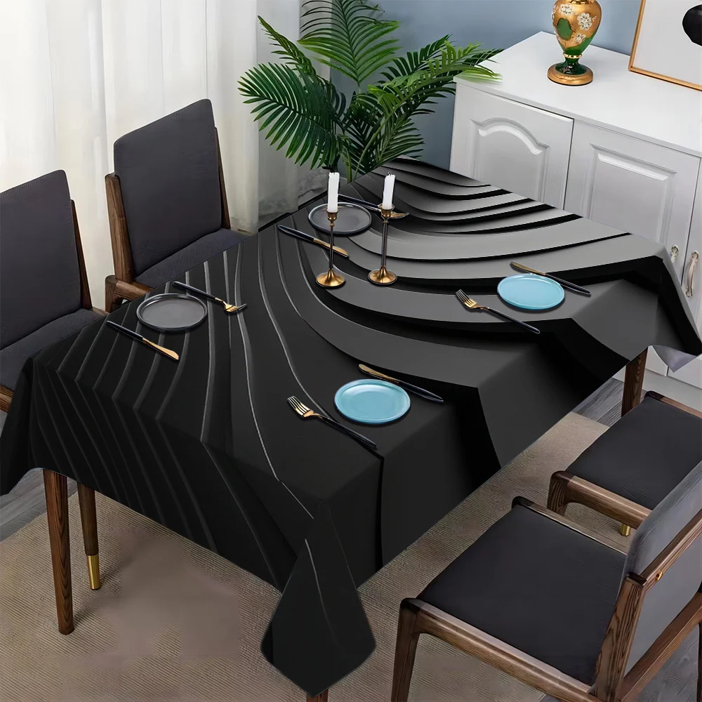 JIT-1pc minimalist modern style tablecloth, rectangular tablecloth, suitable for dining tables and restaurants