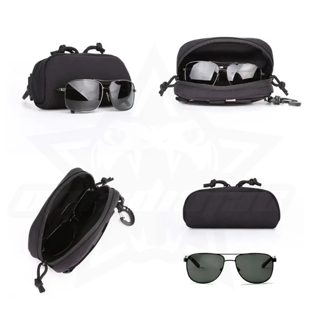 OPHIDIAN MOLLE Eyeglass Case Hunting Shockproof Protective Goggles1000D Nylon Box Portable Outdoor Sunglasses Case