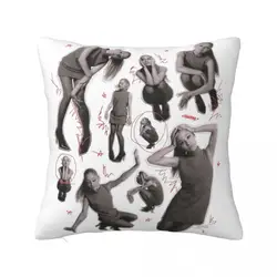 Ariana Grandes Eternal Sunshine Pillowcase Printing Fabric Cushion Cover Decorations Pillow Case Cover Home Zipper 40*40cm
