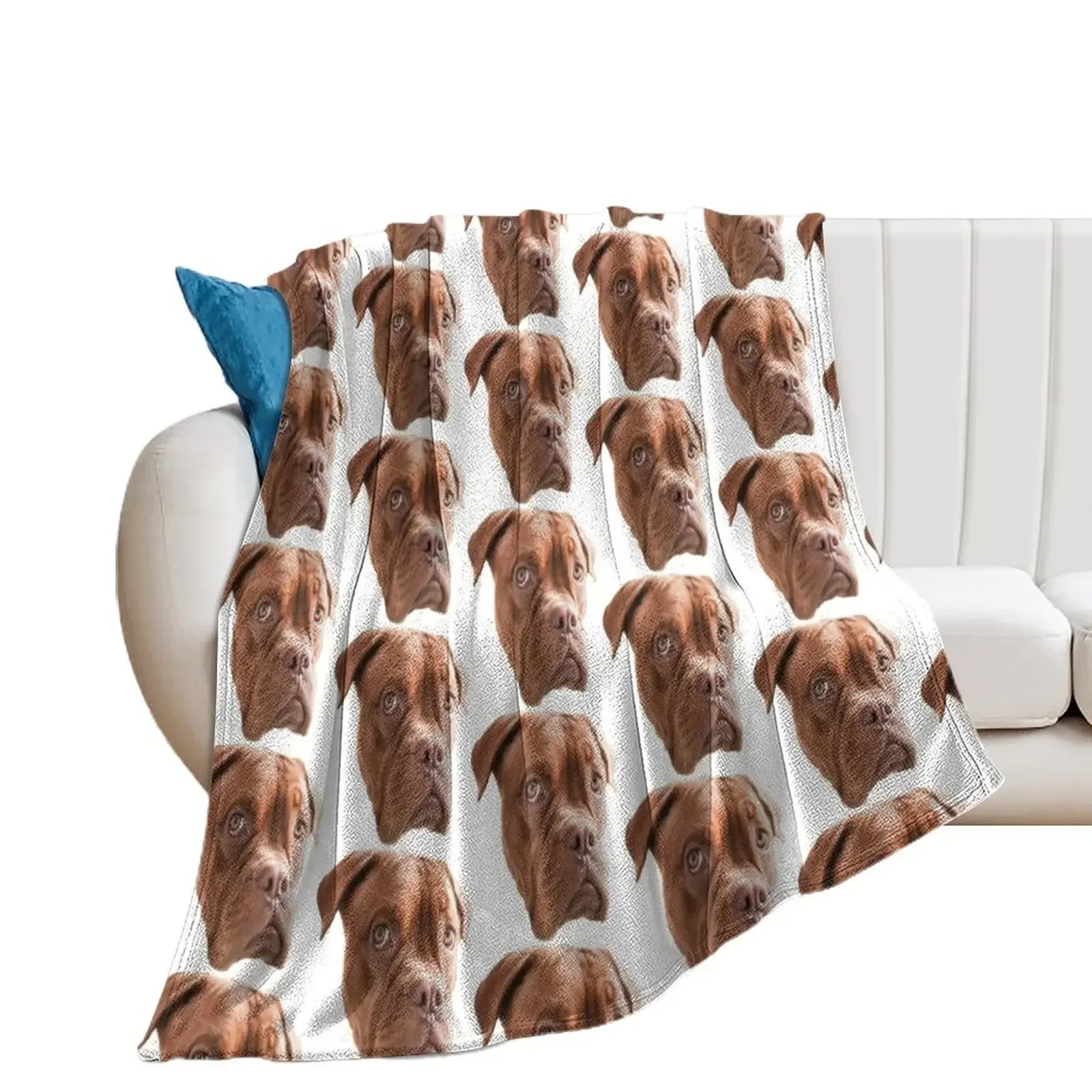 Melancholic Dogue de Bordeaux Throw Blanket Beach for sofa Blankets