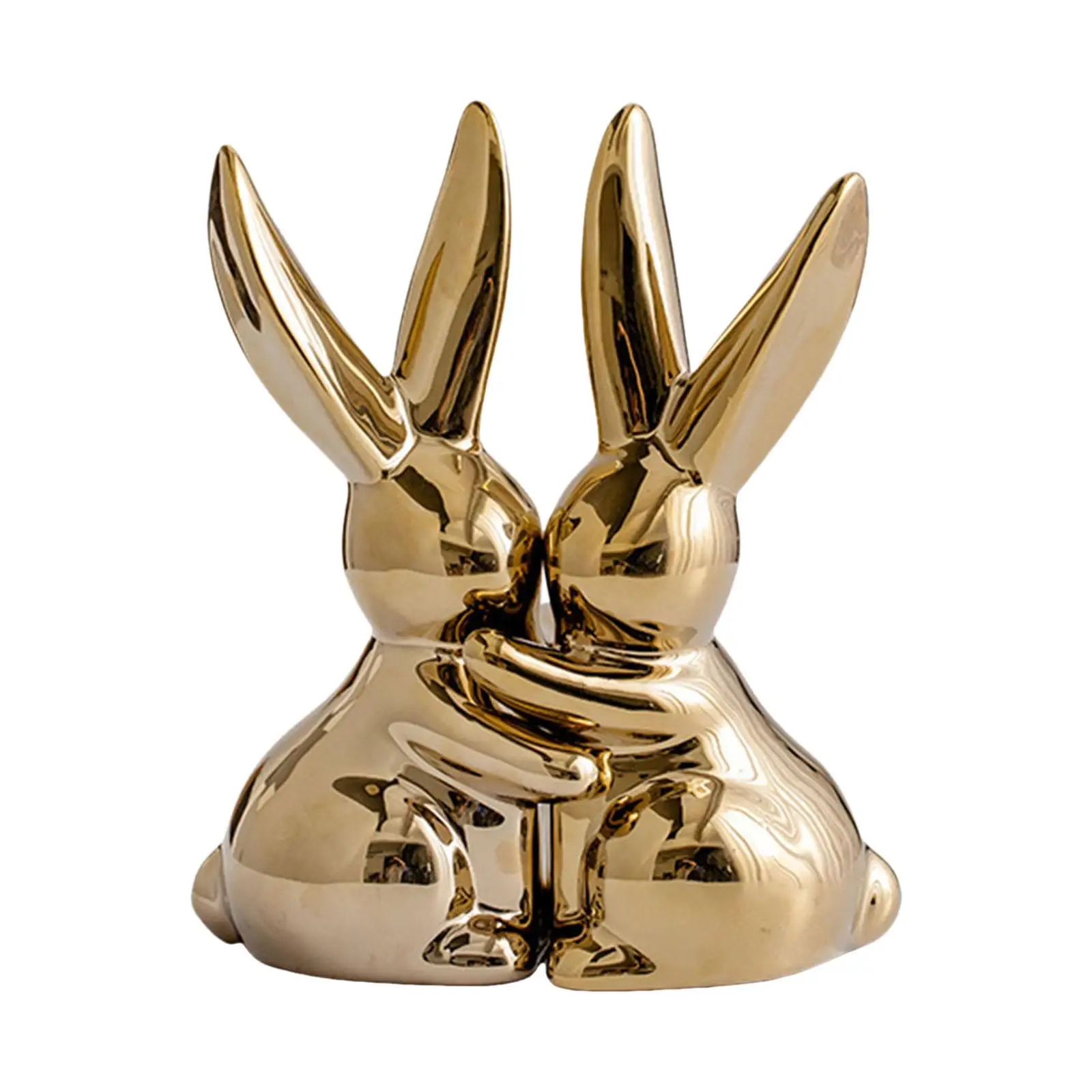 

2-х предметная подставка для книг с кроликом, сверхмощная современная уникальная декоративная подставка для книг с кроликом для гостиной, спальни, украшения домашних полков