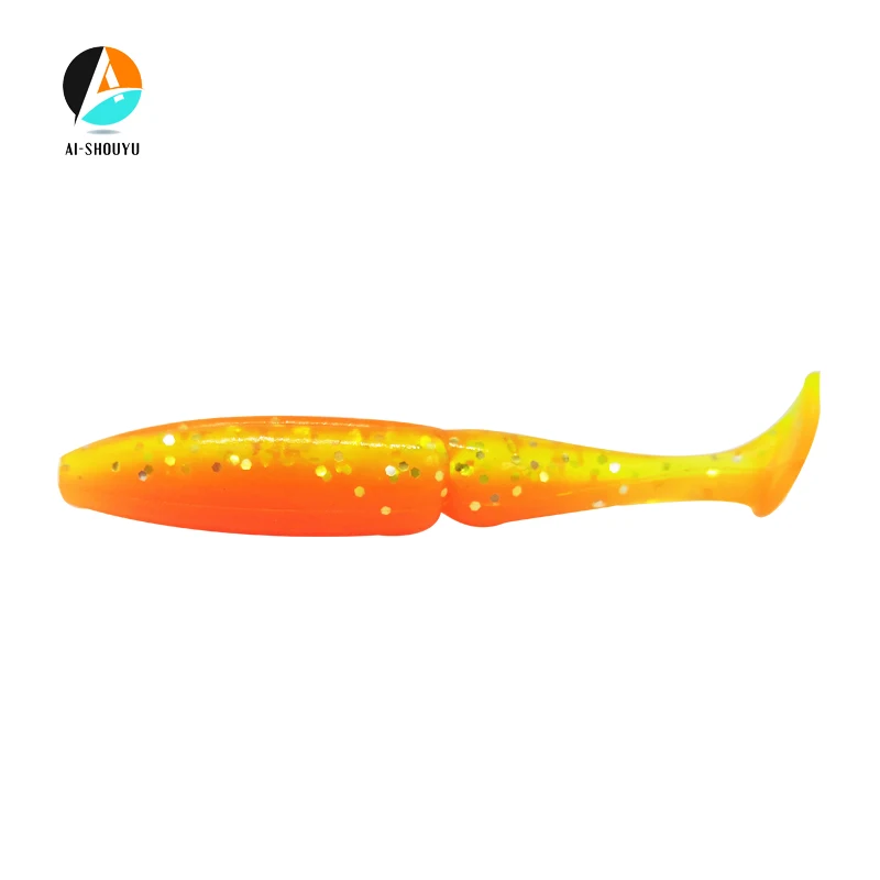 AI-SHOUYU 5pcs Easy Shiner Shad Pesca Fishing Soft Lure 90mm 6.7g Hot Lure Wobbler Leurre  Artificial Fishing Soft Fishing Lure