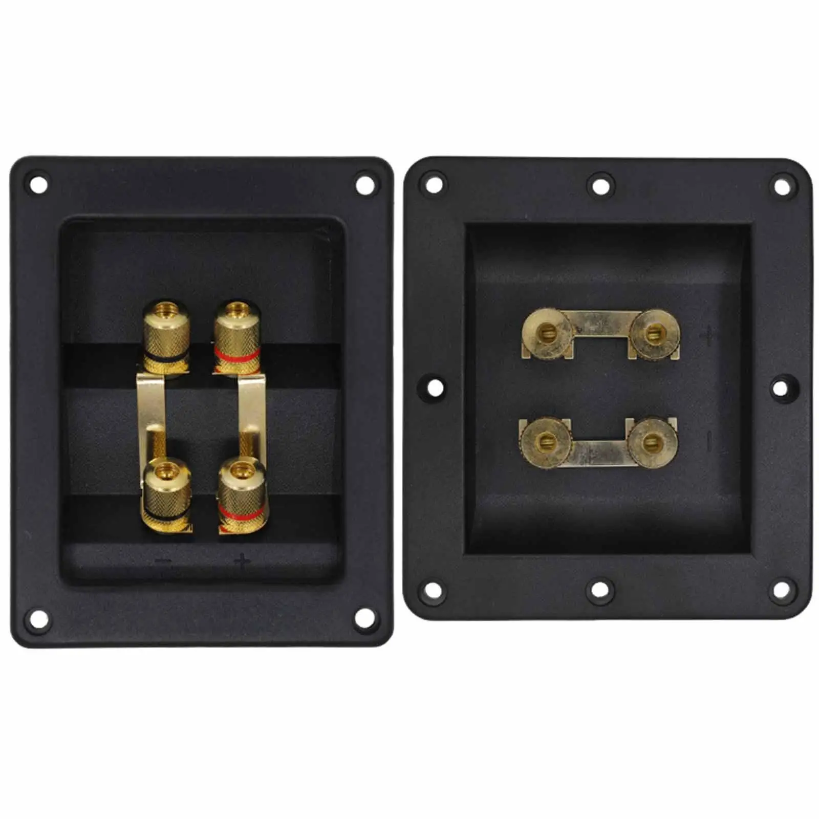 Audio Speaker Wire Lugs for Terminal Box Binding Post Screw Cup Connector Subwoofer Plug Copper Set