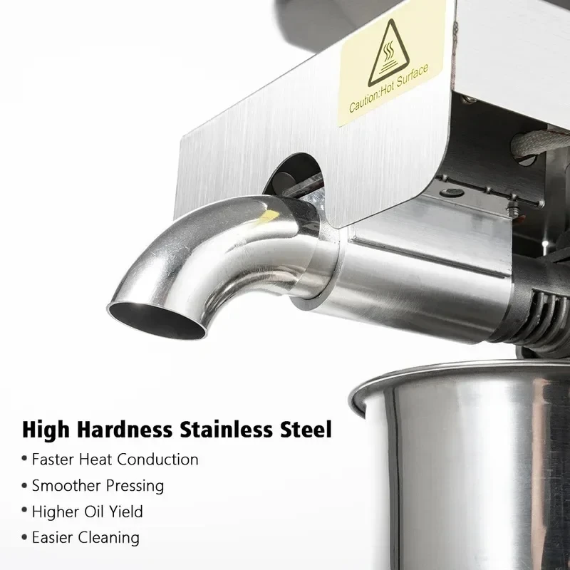 110V/220V Cold Hine 1500W – Automatic Sunflower & Olive Oil Press Extractor