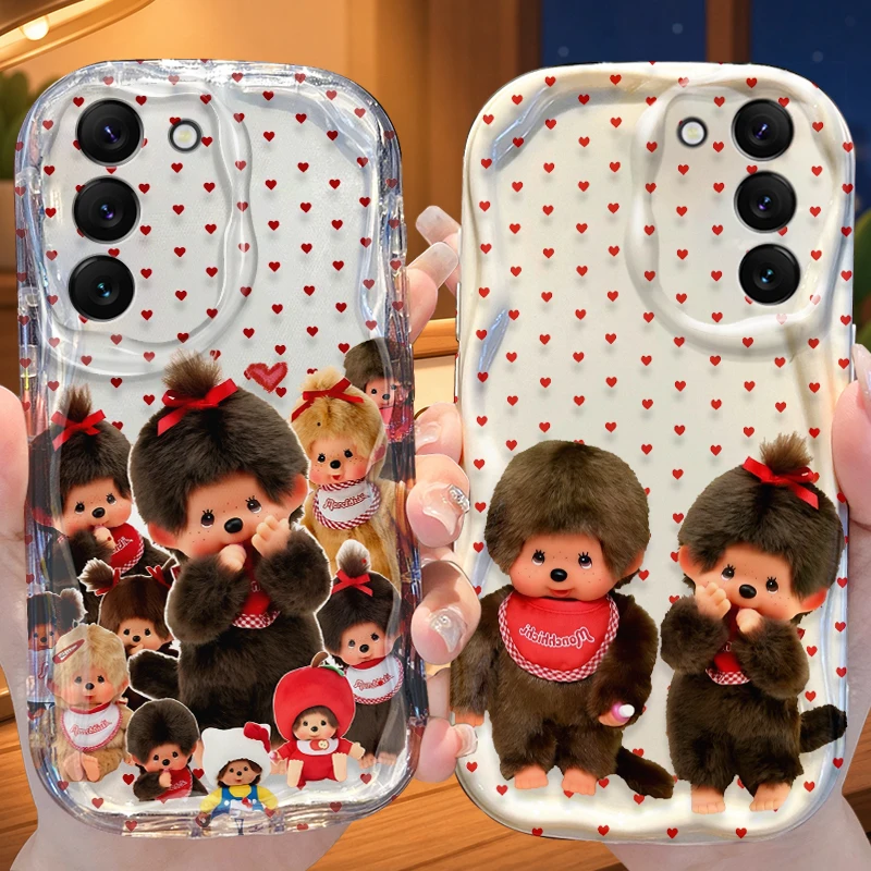 Sweet Retro Plush Doll Case for Samsung Galaxy A50 A50S A37 A36 A35 A34 A32 A26 A25 A24 4G A23 A21S A20S A17 A16 5G A07 Cover