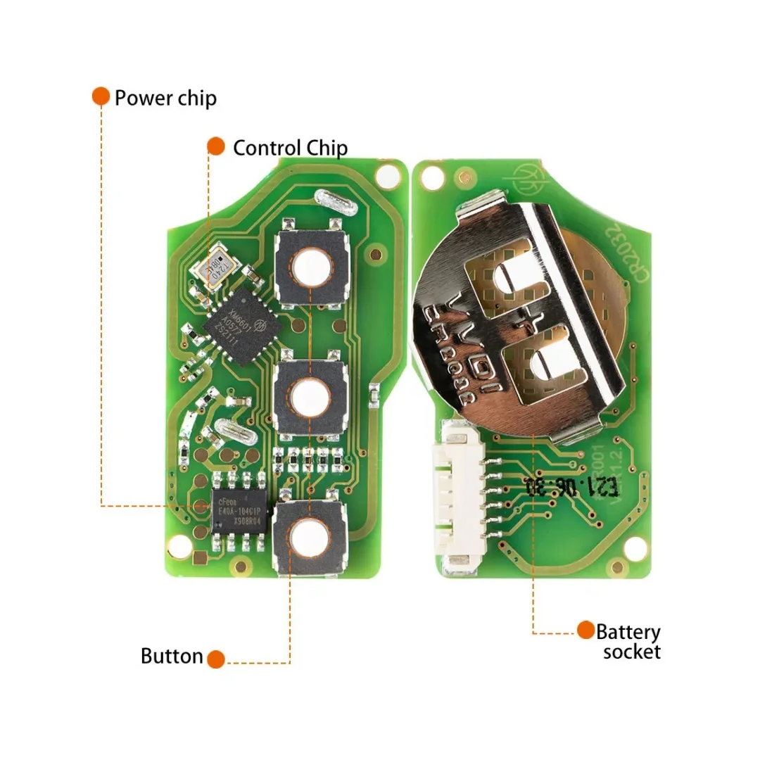 5 Pieces Xhorse VVDI XKB506EN Universal Wire Remote VVDI2 Car Key Remote B5 Flip for VVDI Key Tool (English Version)