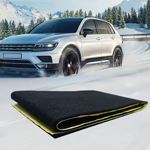 Car Battery Blanket Adhesive Automotive Supplies Car Battery Fireproof Blanket RV Trailer Boat Battery Blanket Heat Cover Mat