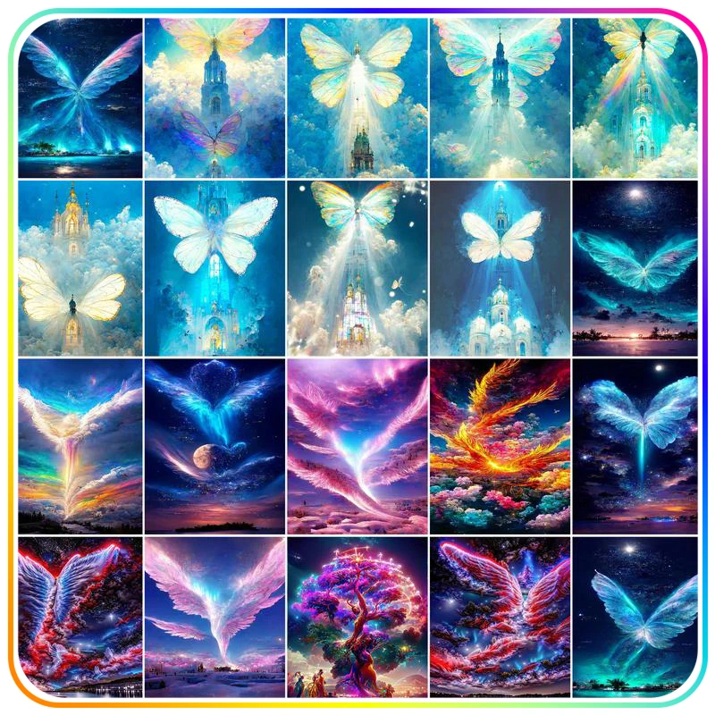 

RUOPOTY Diamond Painting Accessories Butterfly Abstract Animal Crystal Embroidery Diamond Mosaic Wall Art Home Decor