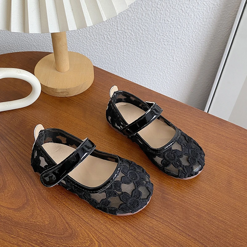 Baby Mädchen Blumenbestickte Sandalen 2026 Neue Sommer Kleinkind Ballerinas Weiche Sohle Klassisch Trendy Prinzessin Kinder Garten Hochzeit – Detail 4