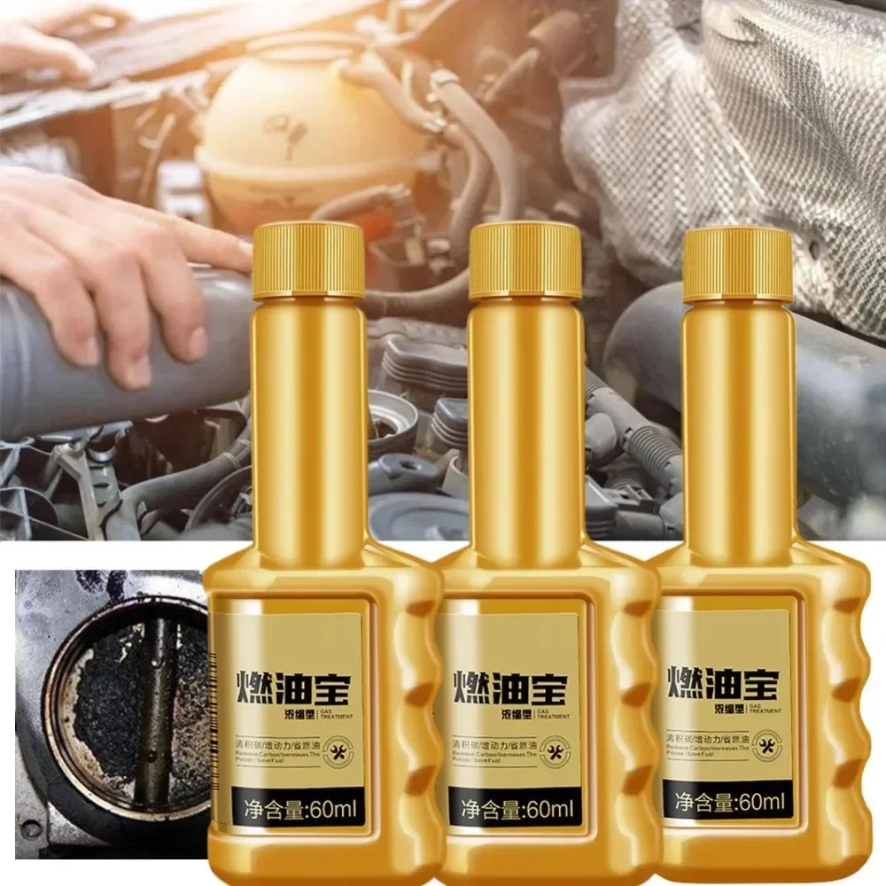 1-3PC 60ml Fuel Gasolines Injector Cleaner Fuel Injector Cleaner Cleaning Treatment Auto Gasoline Fuel Additive Gas Oil Additive