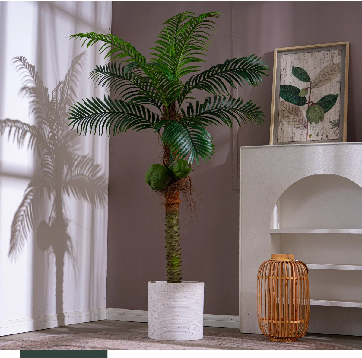 Large-scale Simulation Loose Tail Sunflower Tropical Plant Coconut Tree Indoor Bionic Green Plant Fake Tree Landscaping