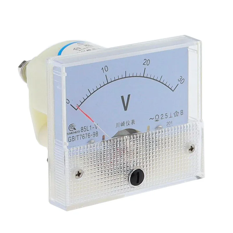 85L1 AC Analog Voltage Meter Panel 3V 5V 10V 20V 50V 150V 250V 300V 500V Gauge Voltage Mechanical Voltmeter