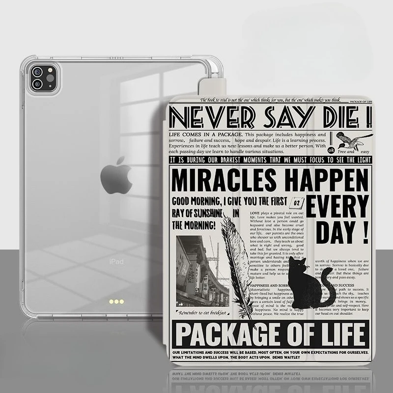 Capa porta-lápis funda para samsung tab s7 s8 s9 11 plus s10 s9 12.4 Polegada caso para tab s6 lite 10.4 Polegada jornal europeu