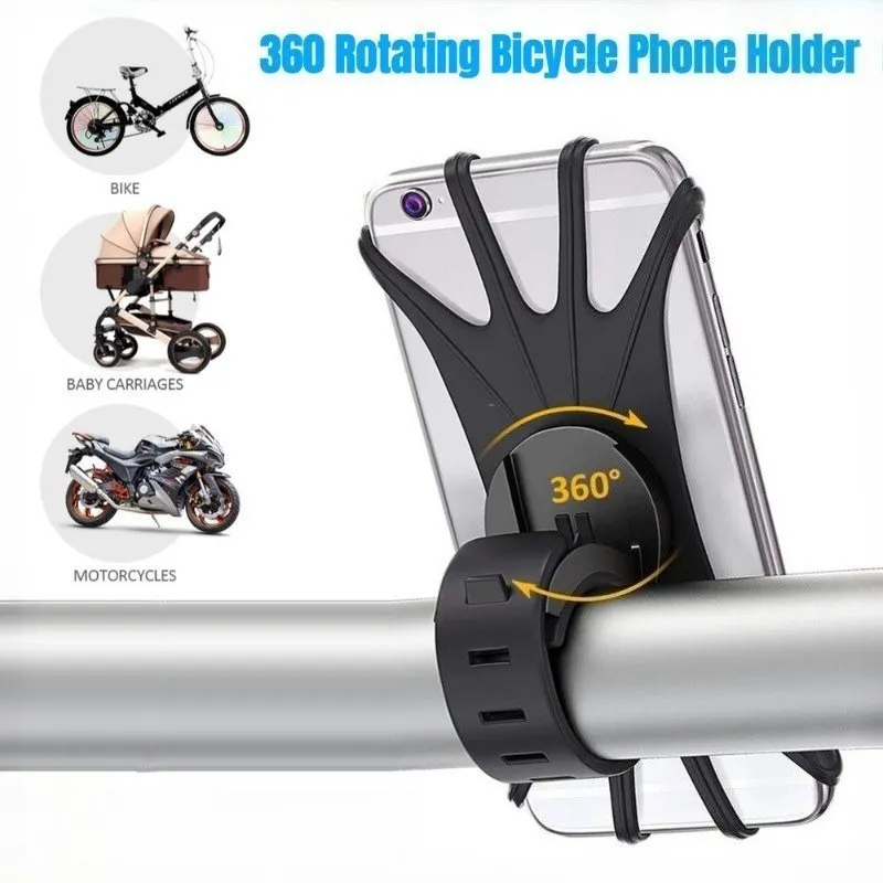 Silikon Fahrrad Telefon Halter Motorrad für IPhone 13 11 pro max 7 8 15 14X16 12 Handy Ständer Fahrrad GPS Clip Schnell Montieren
