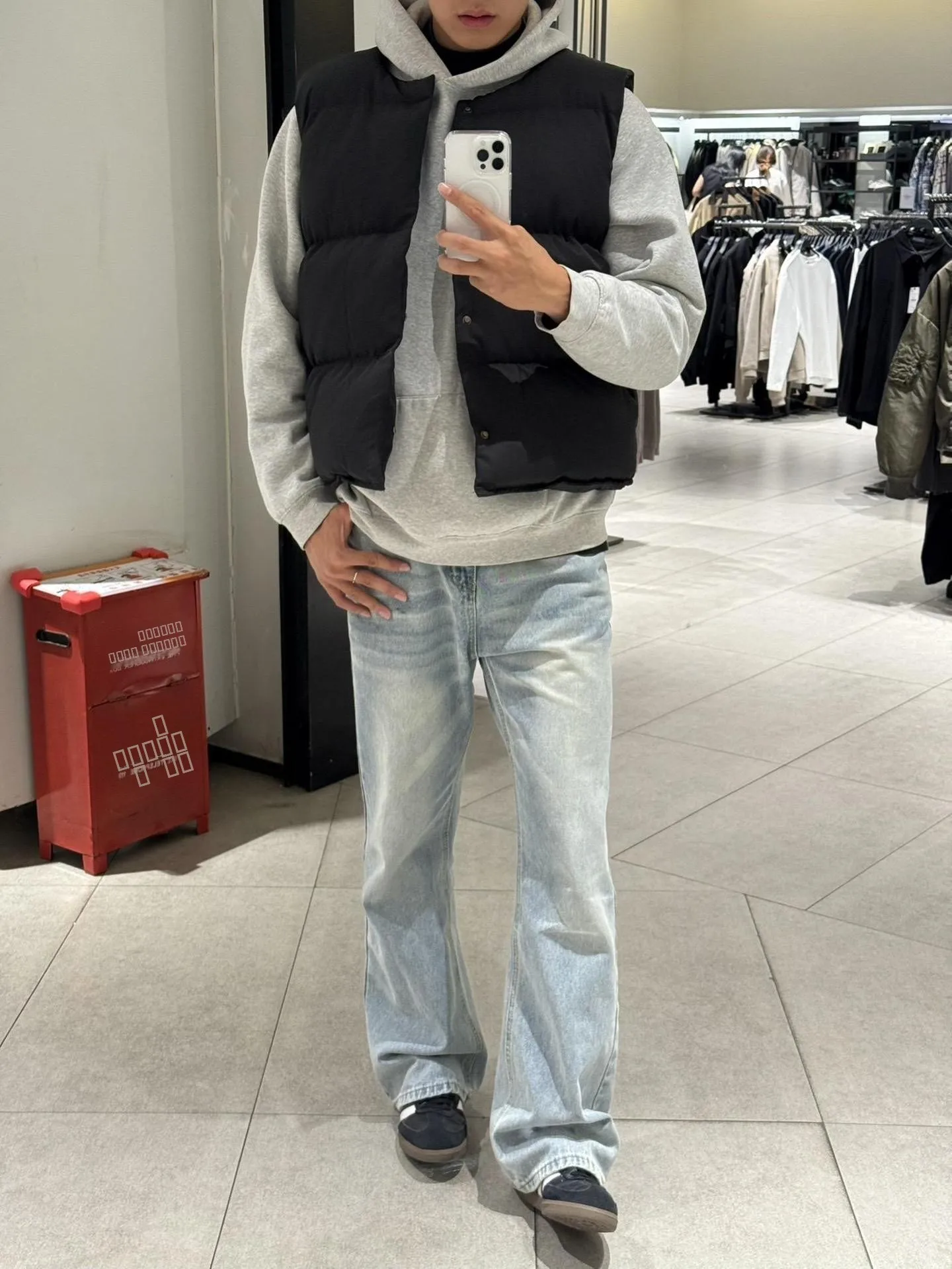 

Мужские джинсы Cleanfit Blue Washed в американском ретро-стиле, прямые, с эффектом потертости, осенне-зимние, в стиле High Street, расклешенные брюки, молодежная мода